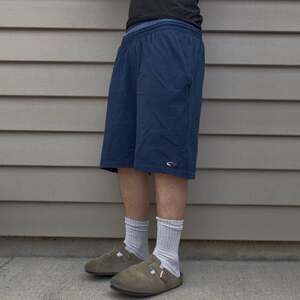 Champion C9 Vintage Y2K Navy Blue Baggy Jersey Shorts
